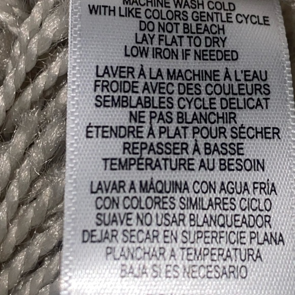 Bobeau NWOT Super Soft Cozy Petite Light Nautical Sweater Bell Sleeves Size LP - Picture 7 of 7